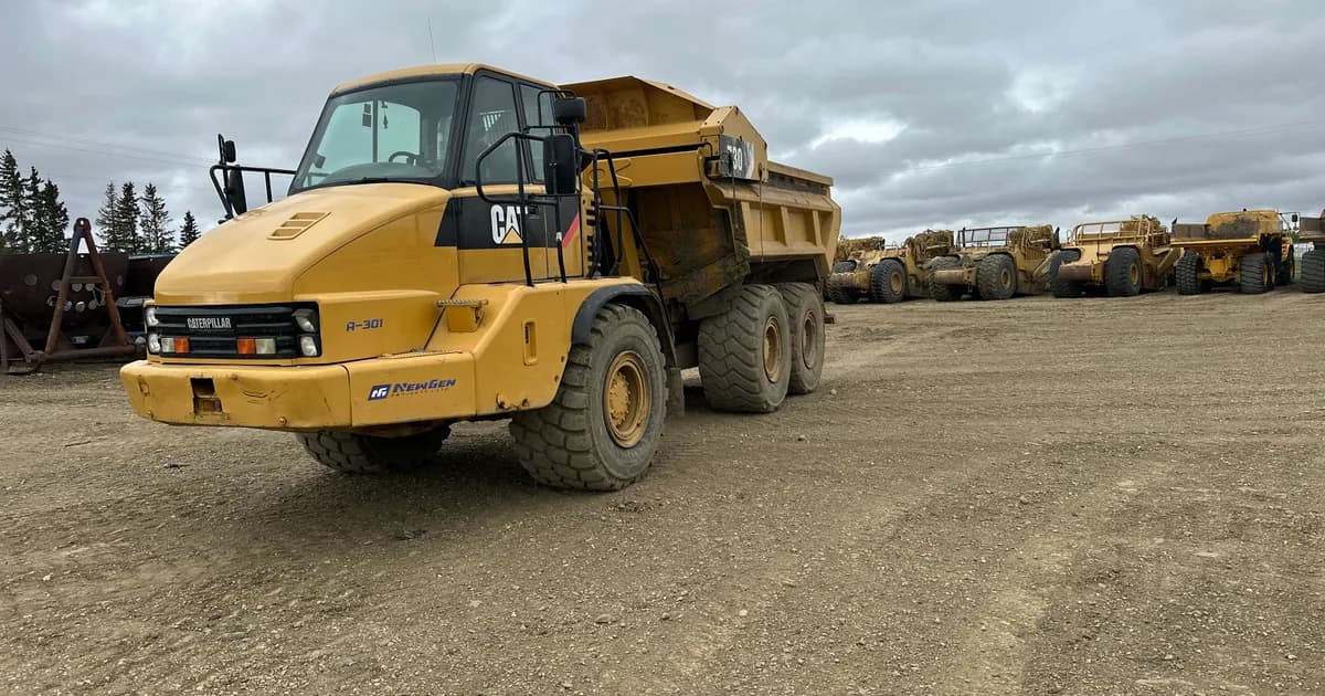 Cat 730 articulated rock truck — typical bank-financed contractor equipment