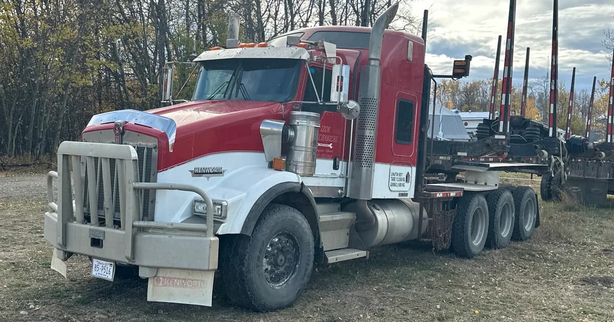 Kenworth highway tractor — the kind of unit owner-operators finance to start a logging-haul business