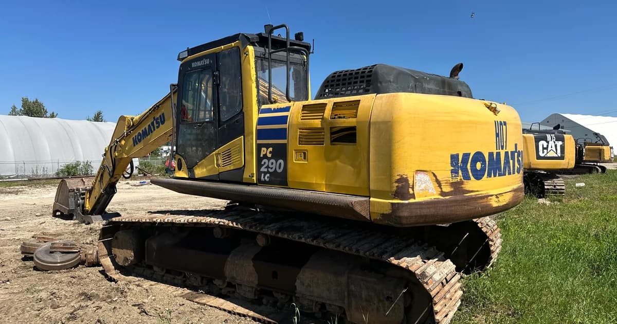 2013 Komatsu PC290LC-10 excavator working in a BC logging operation